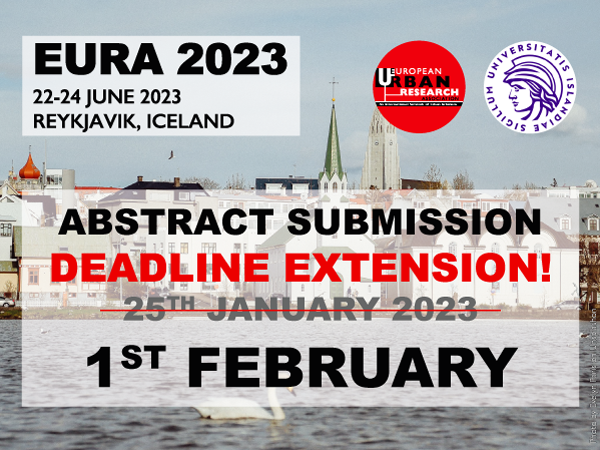 EURA 2023 thumbnail: deadline extended