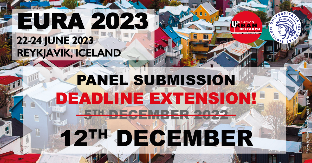 Banner EURA 2023: deadline for panel submission extended