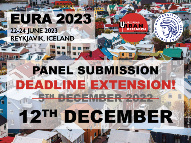 Thumbnail EURA 2023: deadline for panel submission extended