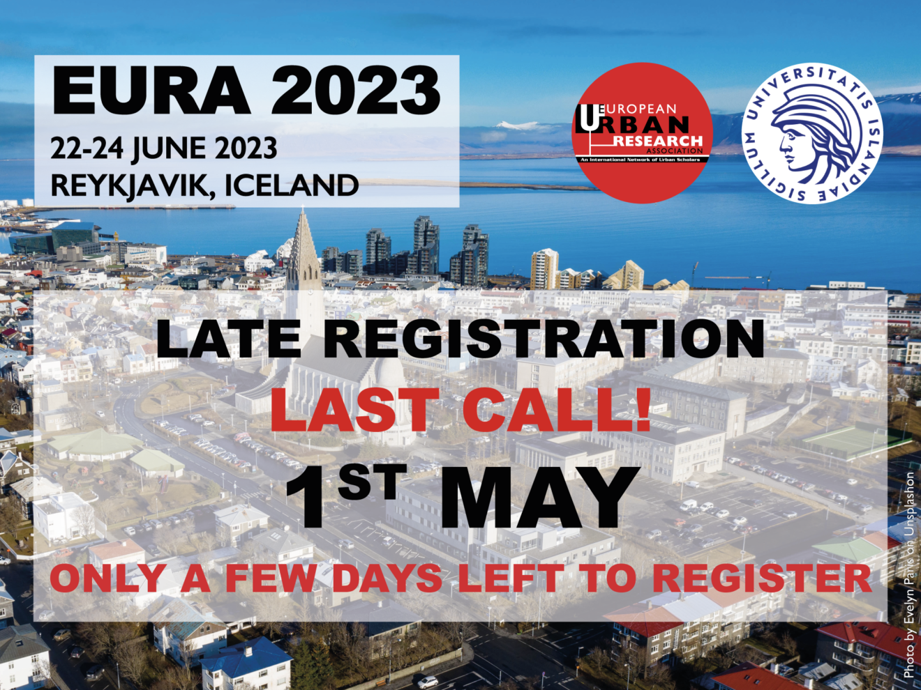 EURA 2023 - Late registration is closing soon