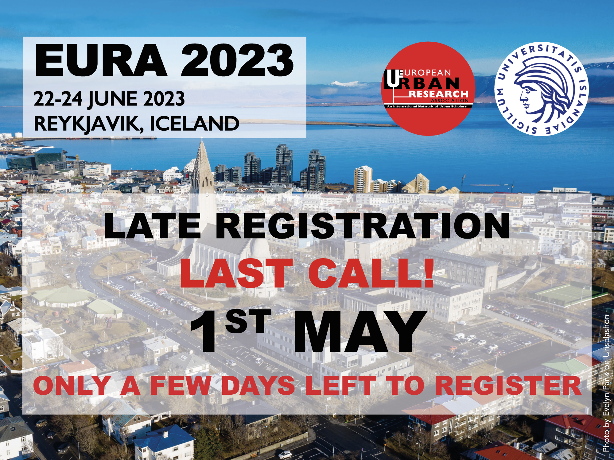 Late registration deadline 1st May 2023